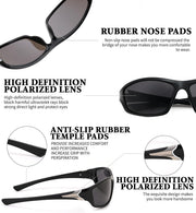 ÉÌƷͼƬ 71 | B09CT4VMCM | FEISEDY Classic Men Polarized Sports Sunglasses Night Driving Yellow Lenses Cycling Fishing Driving Glasses B2674