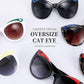 商品图片 7 | B095BQGNXV | FEISEDY Retro Funny Cateye Sunglasses Oversized Beard Design Personality Fashion Sun Glasses for Women Men B2769