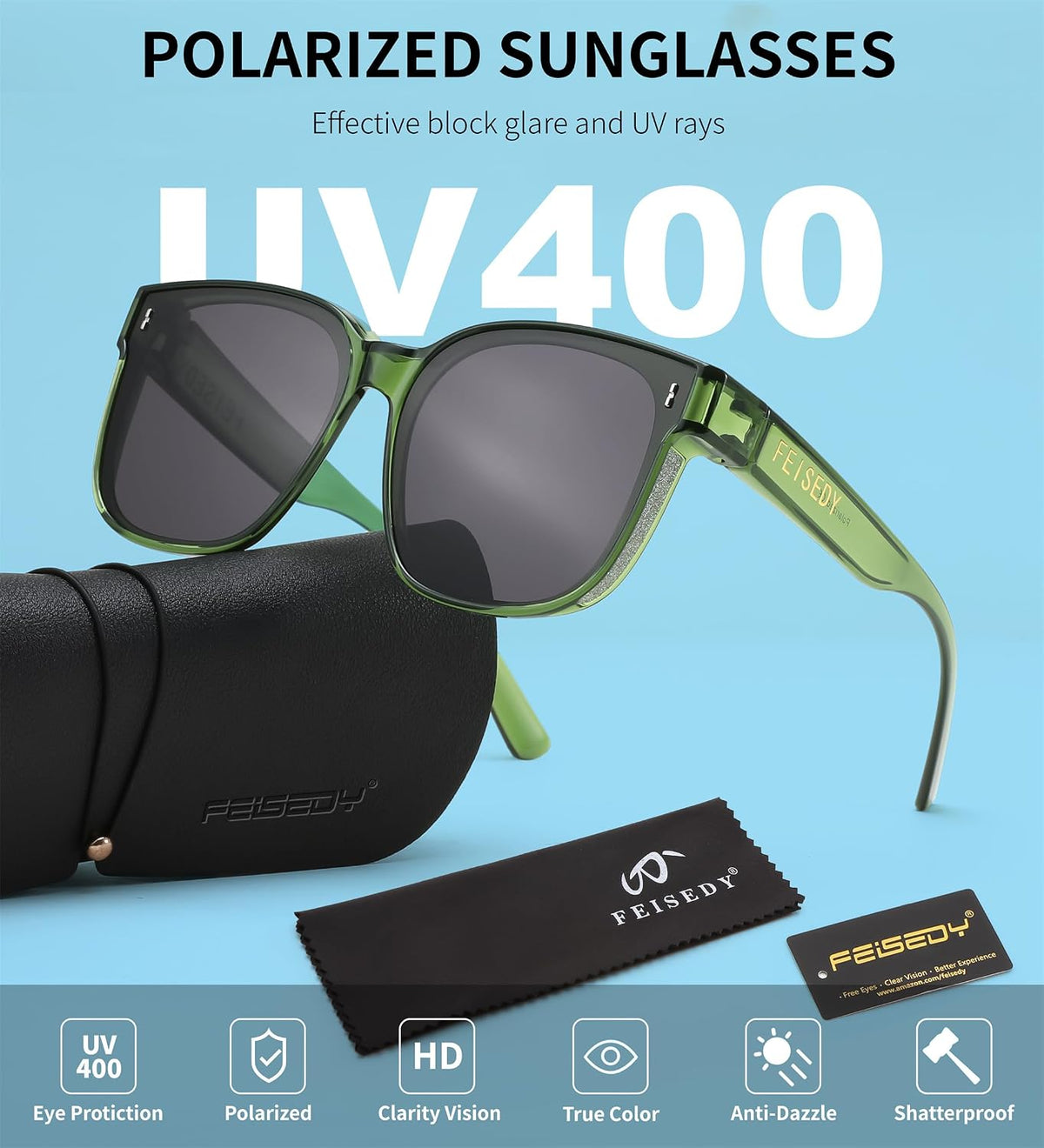 ÉÌƷͼƬ 87 | B0DS5D4WB4 | FEISEDY Sunglasses That Fit Over Glasses for Women Men UV400 B0269