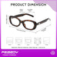 商品图片 24 | B0DD6M5F2B | FEISEDY Retro Oval Blue Light Blocking Glasses for Women Nerd Fake Glasses Y2k Small Eyewear Frame B0229