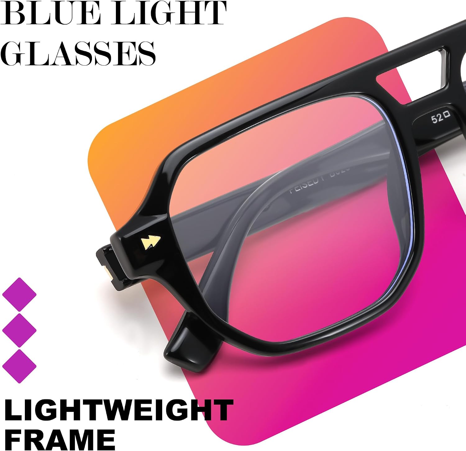 商品图片 37 | B0FHKFDMDZ | FEISEDY Aviator Blue Light Glasses for Men Women, Retro 70s Style Design TR90 Anti Glare Digital Eyestrain & Daily Wear B0284