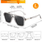 商品图片 18 | B0GVNPDBZQ | FEISEDY Retro Aviator Sunglasses Women Men 70s Trendy Square Shades B0422