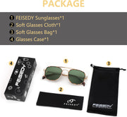 ÉÌƷͼƬ 21 | B0B38ZHMJL | FEISEDY Sunglasses Aviator Men Women 70s Sun Glasses Square Frame UV400 Protection B2953