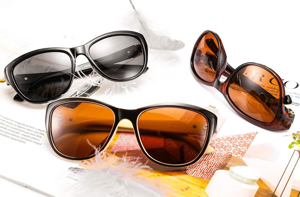 ÉÌƷͼƬ 7 | B07NXZ3WVF | FEISEDY Women Vintage Polarized Sunglasses Lady Elegant Cateye Sun Glasses B2476