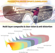 ÉÌƷͼƬ 44 | B0C7189J4Z | FEISEDY Men Sunglasses, Polarized Cycling Sunglasses, UV400 Sports Baseball Running Fishing Hiking Shades B2372
