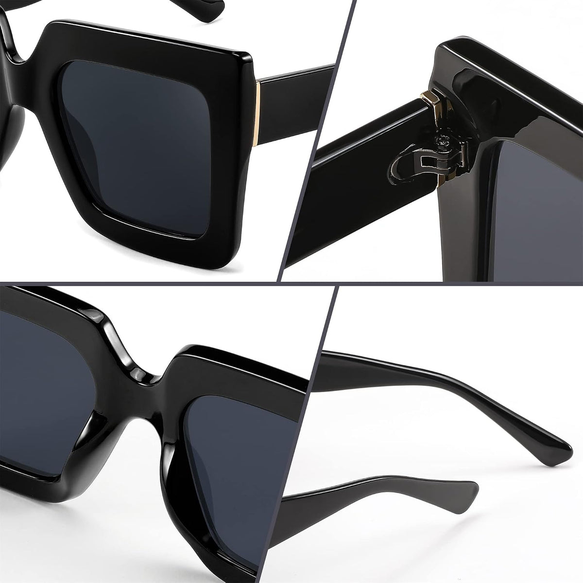 ÉÌƷͼƬ 5 | B0BZRNQQL1 | FEISEDY Oversized Square Sunglasses for Women Fashion Shades Luxury Big Sun Glasses UV400 Protection B2380