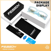 ÉÌƷͼƬ 22 | B0G34Q5S98 | FEISEDY Retro Trendy Narrow Blue Light Glasses for Women Men B0316