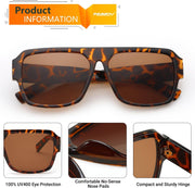 ÉÌƷͼƬ 14 | B0D3M21LQ4 | FEISEDY Square Sunglasses for Women Men Rectangle Classic Sunglasses Designer Thick Frame Shades Sun Glasses UV400 B0166