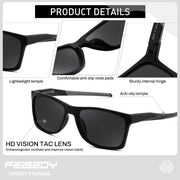 ÉÌƷͼƬ 3 | B0H1W4CQTC | FEISEDY Square Polarized Sunglasses for Men Women Lightweight B0441