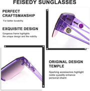ÉÌƷͼƬ 12 | B09L4V27YS | FEISEDY Square Oversized Sunglasses for Men Women Flat Top B2765