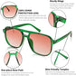商品图片 17 | B09J8999GR | FEISEDY Retro Square Aviator Sunglasses Women Men 70s Vintage Trendy Plastic Frame Sun Glasses B2835