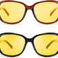 商品图片 13 | B081YY5RM3 | FEISEDY Classic Womens Night Glasses Driving Anti Glare Wrap Around Yellow Sunglasses B2548