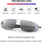 商品图片 10 | B0D22TVRVN | FEISEDY Vintage Sunglasses Men Polarized, Aviator Metal Frame Lightweight, Driving Fishing Running B0057
