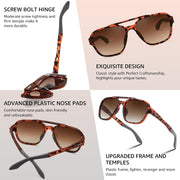 ÉÌƷͼƬ 12 | B0DSVK9L2R | FEISEDY Retro Aviator Polarized Sunglasses Women Men Outdoors B0260