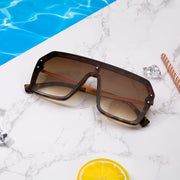 ÉÌƷͼƬ 13 | B0854JYPB2 | FEISEDY Classic Siamese One Piece Sunglasses Nice Rimless Stylish Retro Design for Women Men B2574