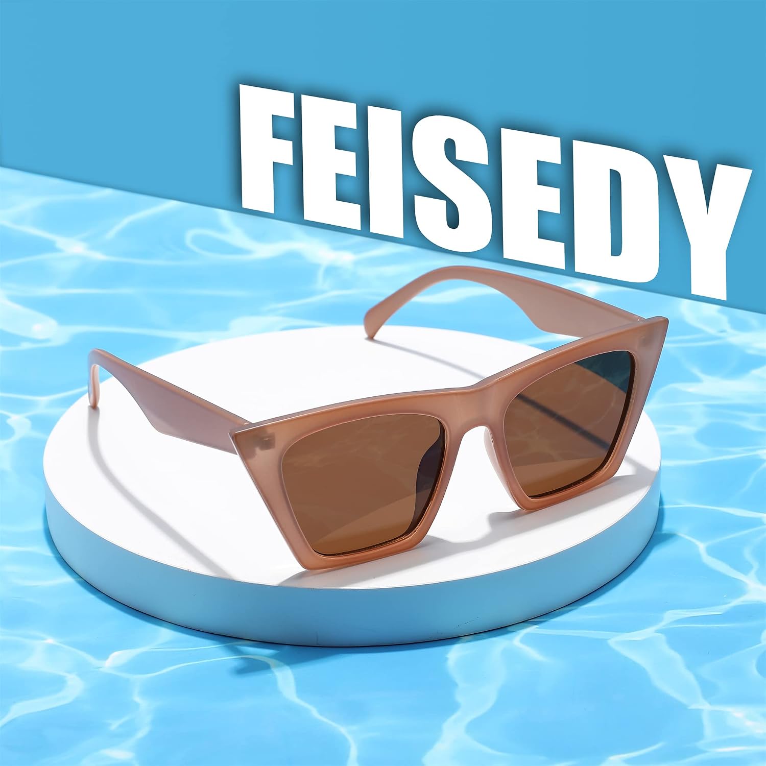 商品图片 26 | B0C5378735 | FEISEDY Vintage Square Cat Eye Sunglasses Women Trendy Cateye Sunglasses B2473
