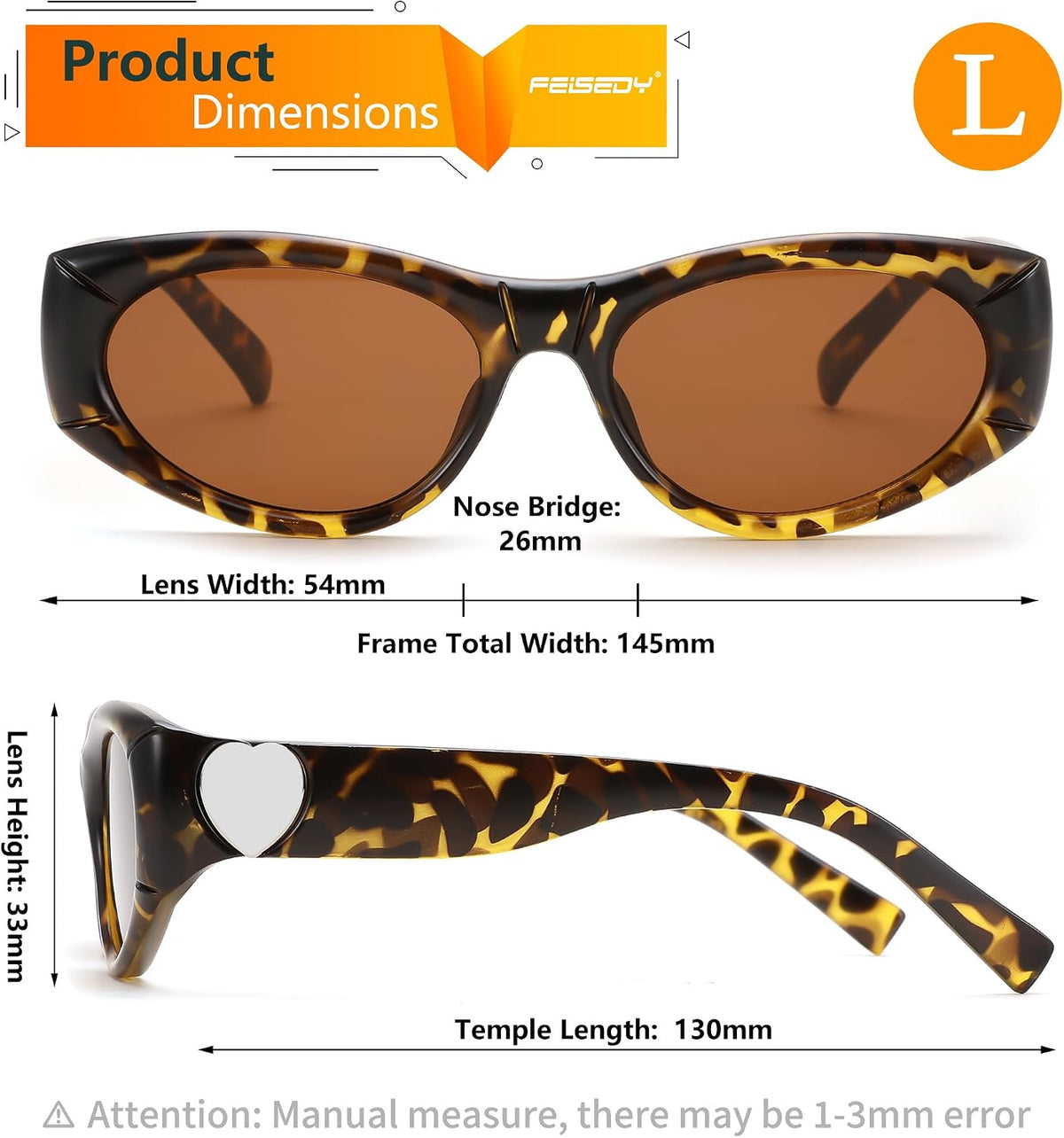 ÉÌƷͼƬ 32 | B0DHWVFXXY | FEISEDY Retro Oval Sunglasses UV400 Protection Retro Y2K Sunglasses B0234