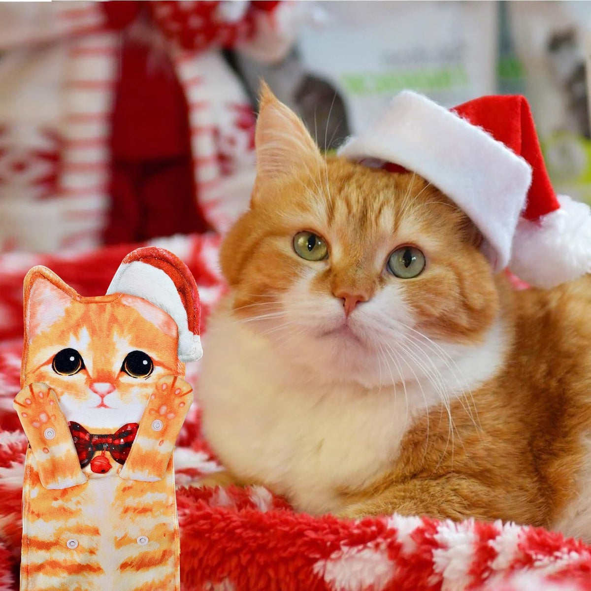 商品图片 17 | B0DWXMWN41 | Cute Cat Hand Towels for Bathroom, Kitchen, Funny Gifts for Women and Mom
