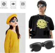 ÉÌƷͼƬ 3 | B0D5HQDPLZ | FEISEDY Semi-Rimless Sunglasses for Men Women Classic Sun Glasses Retro Metal Frame Shades UV400 Protection B0185