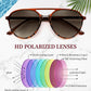 商品图片 27 | B0H1BPNZ36 | FEISEDY 70s Retro Aviator Sunglasses Polarized UV400 for Men Women B0453