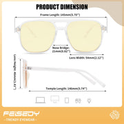 ÉÌƷͼƬ 63 | B0GCVQFPW9 | FEISEDY Blue Light Glasses for Computer Gaming Anti Eyestrain Glasses G2835