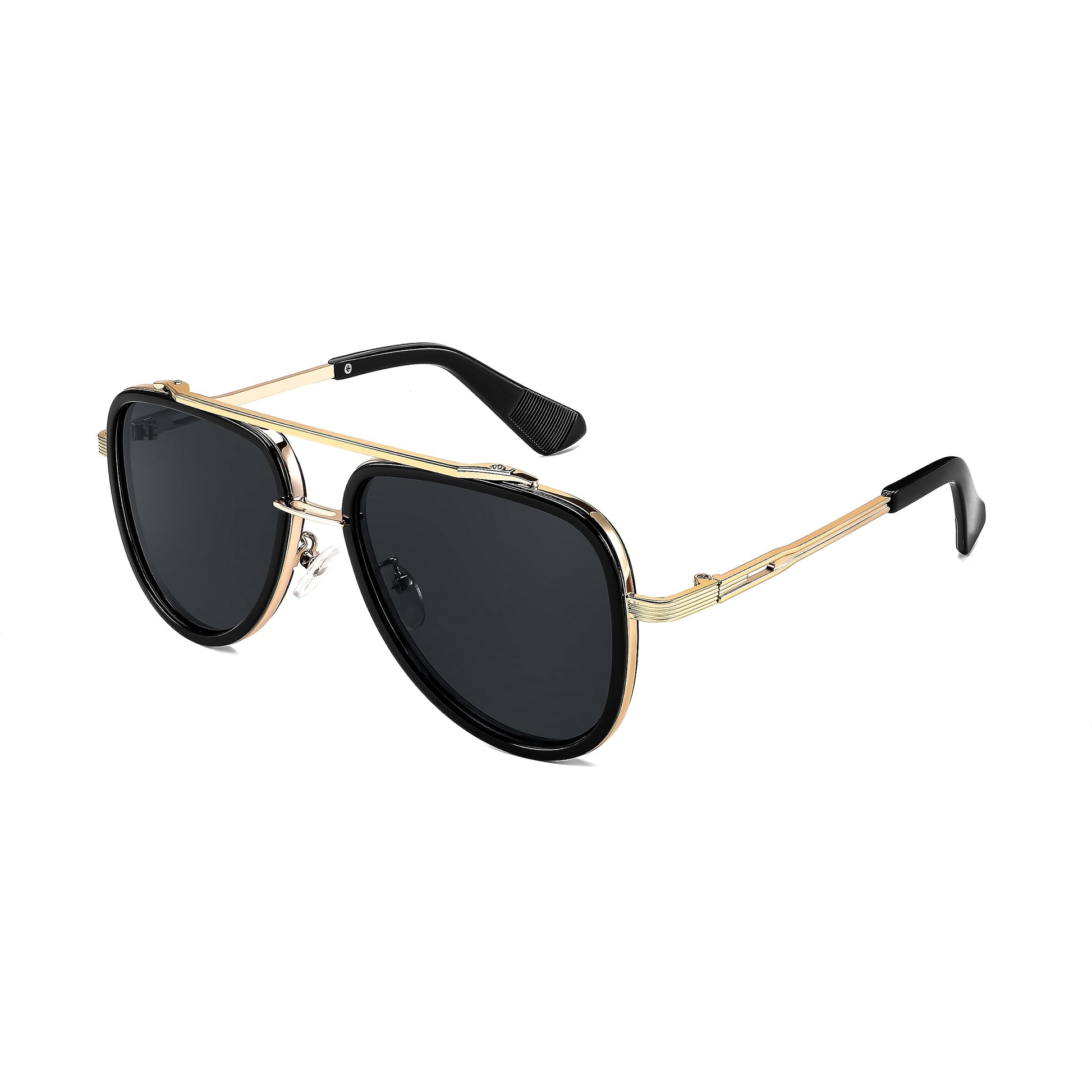 FEISEDY Aviator Sunglasses Men Women, Square Retro 70s Vintage Classic Frame, UV400 Driving Fishing Golf Hiking B0036