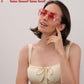 商品图片 112 | B09J8999GR | FEISEDY Retro Square Aviator Sunglasses Women Men 70s Vintage Trendy Plastic Frame Sun Glasses B2835