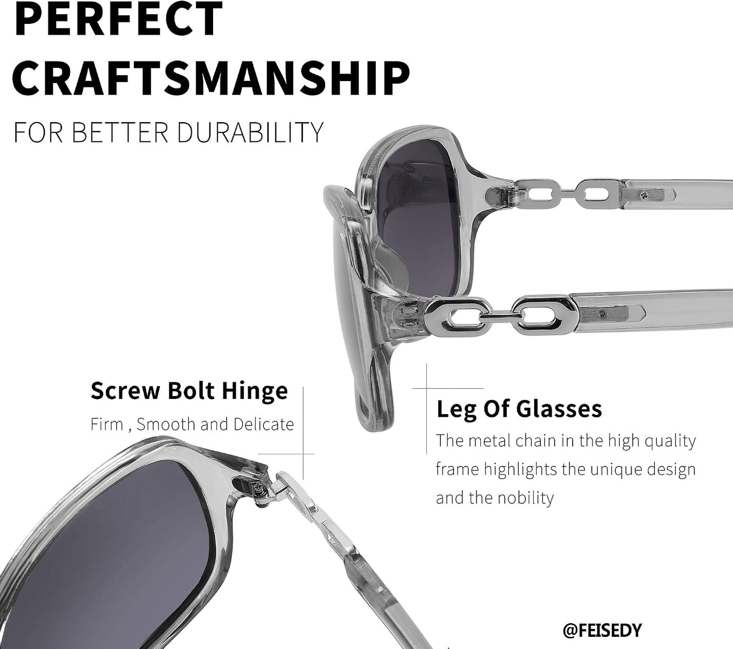 商品图片 56 | B08LPZDDKZ | FEISEDY Womens Polarized Sunglasses Square Wraparound Shades UV400 Mirrored Trendy Sun Glasses for Women B2526