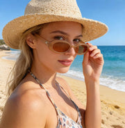 ÉÌƷͼƬ 88 | B0DTHVTKB5 | FEISEDY Retro Oval Sunglasses for Women 90s Narrow Round Lightweight Shades Y2k Trendy Sunnies B1171
