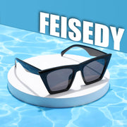 ÉÌƷͼƬ 6 | B0C5378735 | FEISEDY Vintage Square Cat Eye Sunglasses Women Trendy Cateye Sunglasses B2473