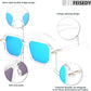 商品图片 205 | B09YTJ4FQZ | FEISEDY Vintage Square 70s Flat Aviator Sunglasses Women Men Classic Retro Stylish Frame UV400 Sunglasses B2622