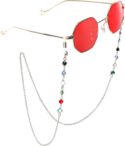 Silver Eyewear Chain | B07Z1MXRQZ | FEISEDY Eyeglasses Lanyards for Women Reading Glasses Fashion Lanyards Necklace - Eyewear Retainer B2525