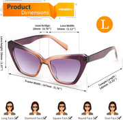 ÉÌƷͼƬ 13 | B0CYZG81R8 | FEISEDY Retro Cat Eye Sunglasses for Women UV400 Protection Small Vintage Chic Shades B0132