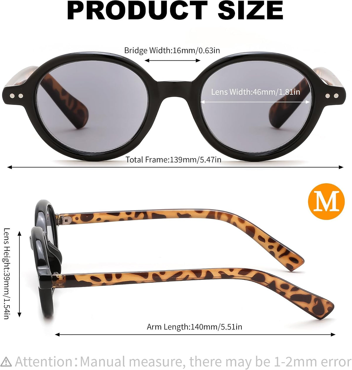 ÉÌƷͼƬ 19 | B0GYW69THN | FEISEDY Reading Glasses for Women Men Retro Oval Reader Sunglasses B1379