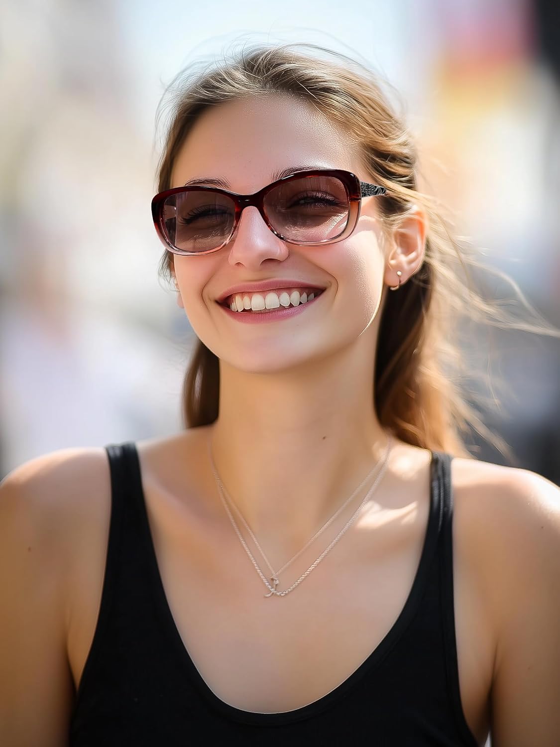 商品图片 21 | B0D2RBKKPD | FEISEDY Polarized Women Sunglasses Retro Shades Photochromic Lens Sparkling Crystal Sunglasses UV400 Protection B0144