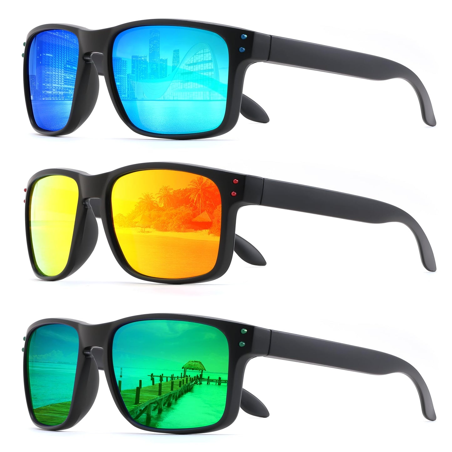 FEISEDY Polarized Sunglasses for Men Women Sports Driving Fishing Hiking Glasses UV400 Protection B0080