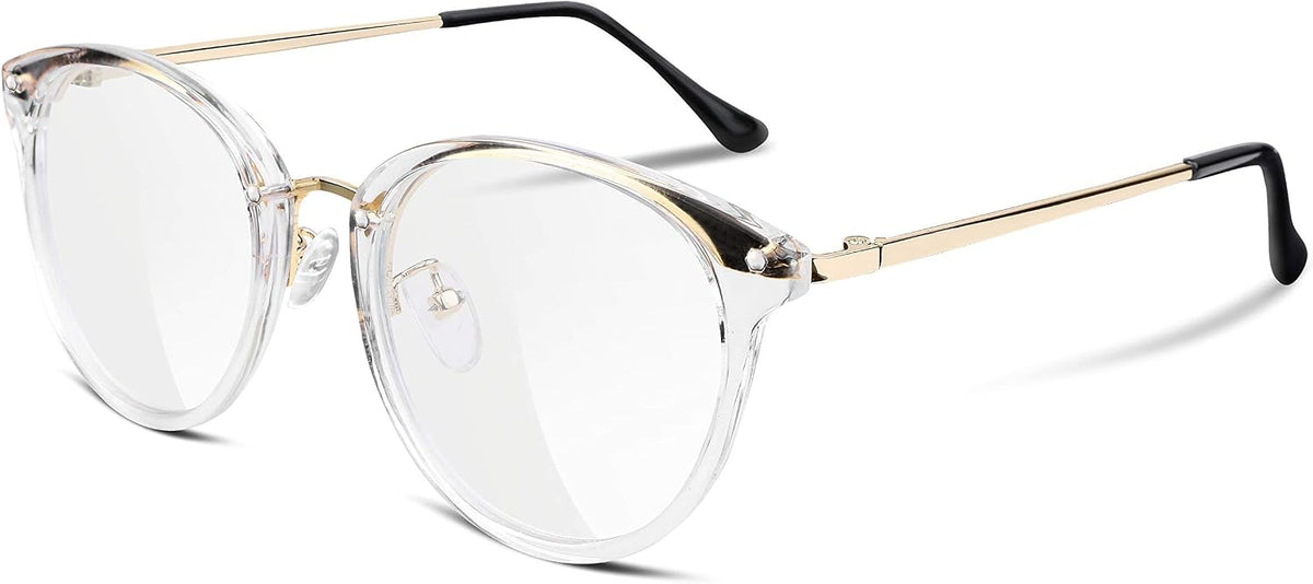 Transparent Frame Transparent Lens / 1.85 Inches | B074FSW167 | FEISEDY Women Vintage Glasses Frames Round Eyewear Clear Lens B2260
