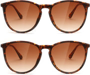 ÉÌƷͼƬ 32 | B0DGCPG41T | FEISEDY Sunglasses for Women Men Retro Round Cateye Designer Cute Mirrored UV Protection Lens B0210