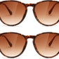 商品图片 32 | B0DGCPG41T | FEISEDY Sunglasses for Women Men Retro Round Cateye Designer Cute Mirrored UV Protection Lens B0210