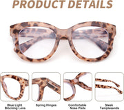 ÉÌƷͼƬ 16 | B0DSP9ZRGV | FEISEDY Retro Blue Light Glasses for Women Men, Thick Square Glasses Blue Light Blocking, Anti Glare Digital &Eyestrain B0278