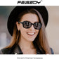 商品图片 53 | B0D2RBKKPD | FEISEDY Polarized Women Sunglasses Retro Shades Photochromic Lens Sparkling Crystal Sunglasses UV400 Protection B0144