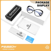 ÉÌƷͼƬ 21 | B0GXZ3356Q | FEISEDY Oversized Cat Eye Blue Light Blocking Glasses for Woman, Retro Cateye Eyeglasses, Stylish Bluelight Glasses B0454