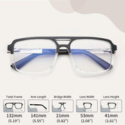 ÉÌƷͼƬ 38 | B0D9NJ18RZ | FEISEDY Retro Aviator Square Blue Light Glasses for Men Women B0209