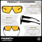 商品图片 21 | B0FWBV3SMZ | FEISEDY Oversized Square Fit Over Glasses Sunglasses for Men Women B0332