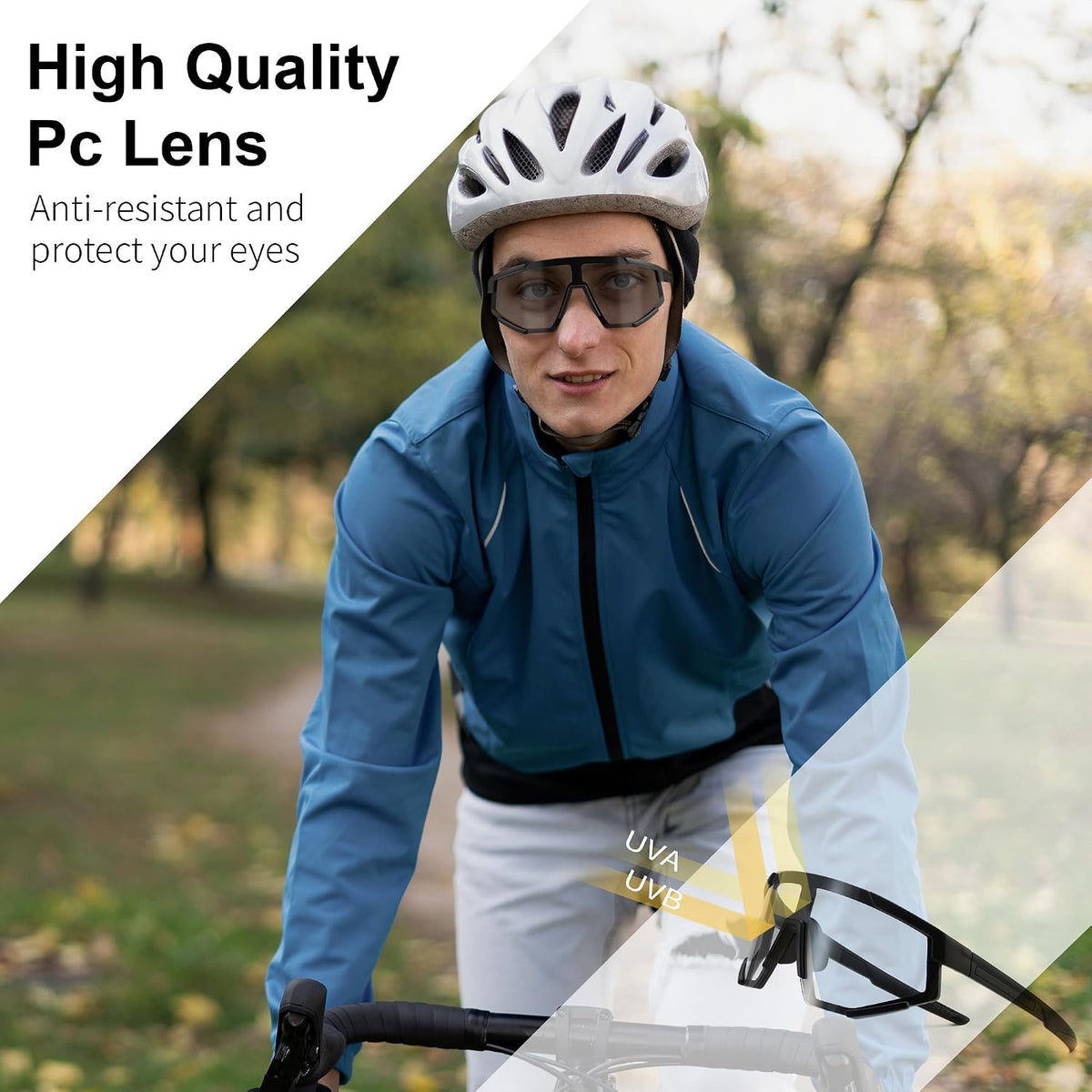 ÉÌƷͼƬ 27 | B0DFMBL68F | FEISEDY Photochromic Sports Sunglasses for Men Women Night Vision Cycling Driving Running Glasses B0233
