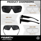 商品图片 12 | B0FWBV3SMZ | FEISEDY Oversized Square Fit Over Glasses Sunglasses for Men Women B0332