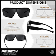 ÉÌƷͼƬ 12 | B0FWBV3SMZ | FEISEDY Oversized Square Fit Over Glasses Sunglasses for Men Women B0332