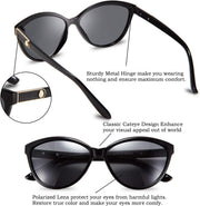ÉÌƷͼƬ 17 | B07VB227XS | FEISEDY Classic Cateye Polarized Sunglasses for Women 100% UV Protection B2512