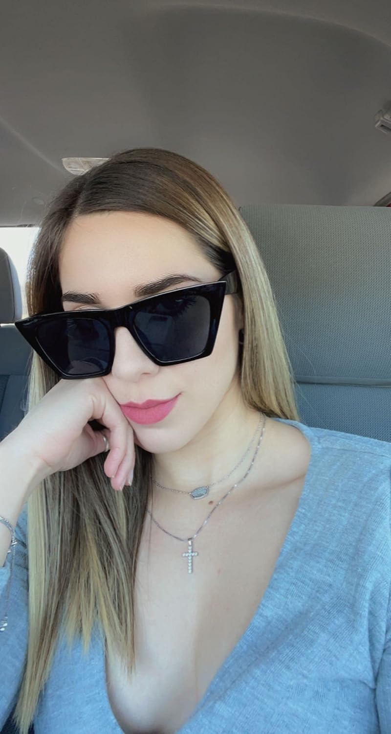 商品图片 53 | B0C5378735 | FEISEDY Vintage Square Cat Eye Sunglasses Women Trendy Cateye Sunglasses B2473