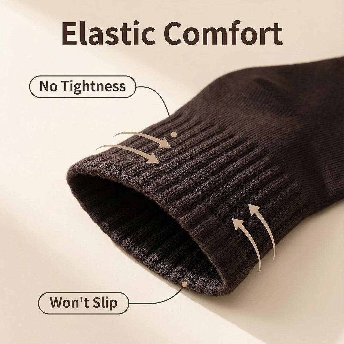 商品图片 5 | B0G6CLPK12 | Women's Winter Boot Socks, Chunky Thermal Socks in Retro Brown, Cozy Crew Sock for Women, Cozy Gift, 3 Pairs